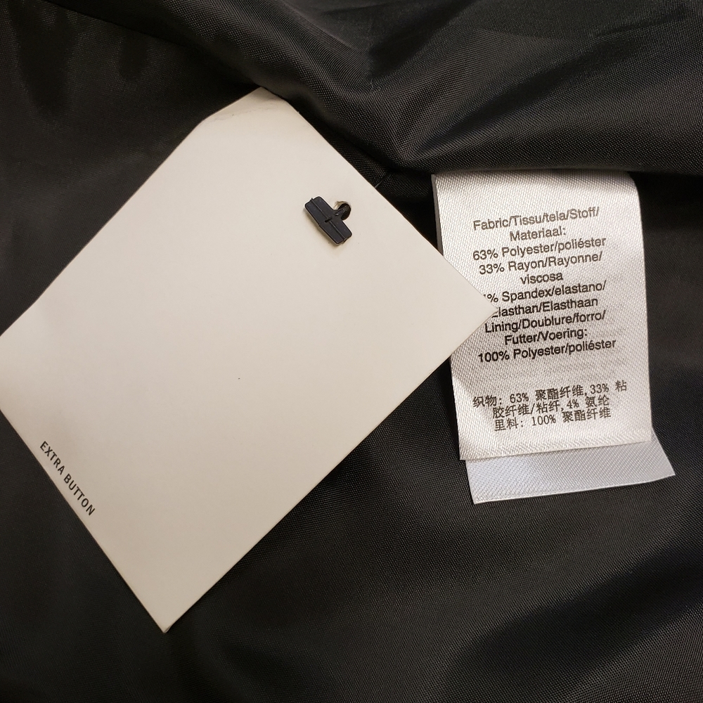 DKNY Essentials Fitted Single Button Black Blazer… - image 14